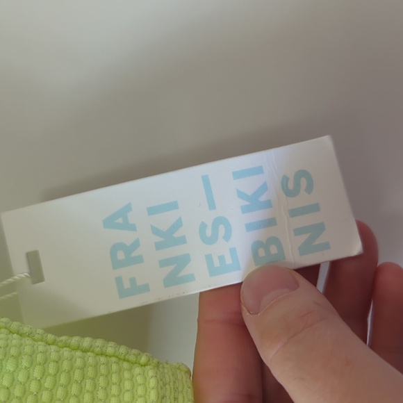 Frankies Bikinis Lime Green Cecilia Top - Size Large - Picture 3 of 6